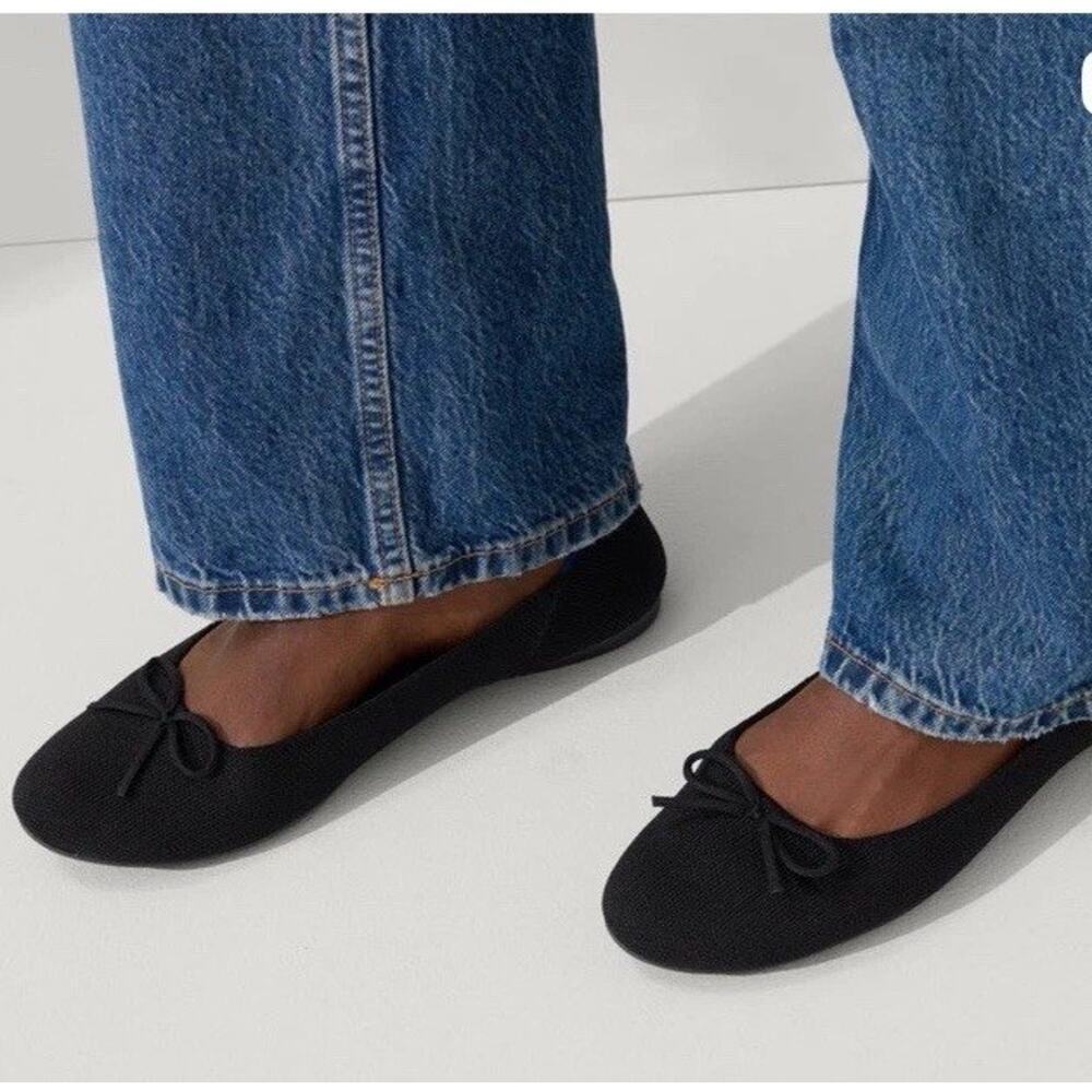 Rothy's The Ballet Flat Black Women's Sz 9 NEW $165